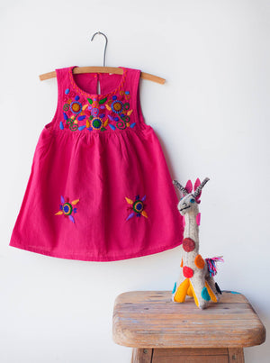 Floreciendo Hand Embroidered Sleeveless Dresses | Fair Trade