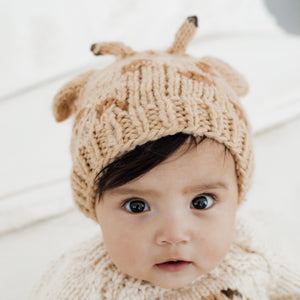 Giraffe Knit Beanie Hat