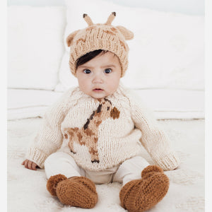 Giraffe Knit Beanie Hat