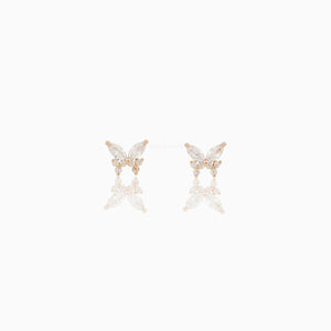 Remember Me Butterfly Stud Earrings | Rose Gold