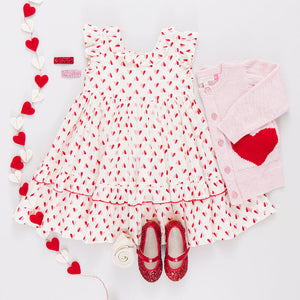 Pocket Sweater | Red Hearts