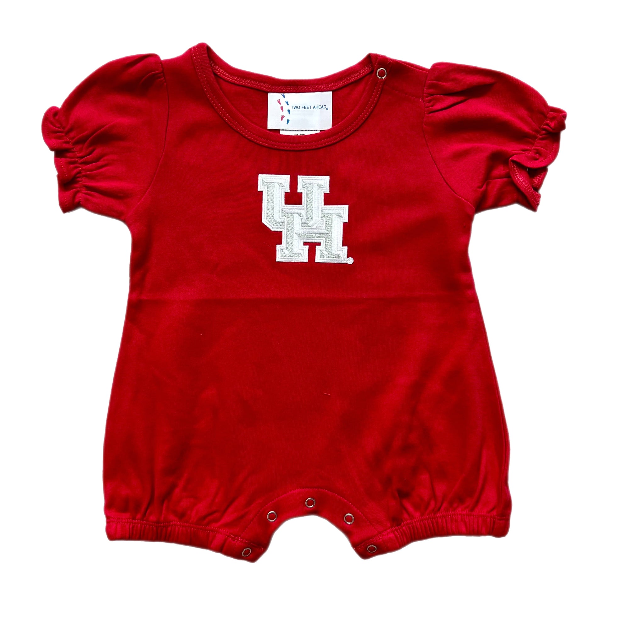 Infant Girls Ruffle Romper | University of Houston Red