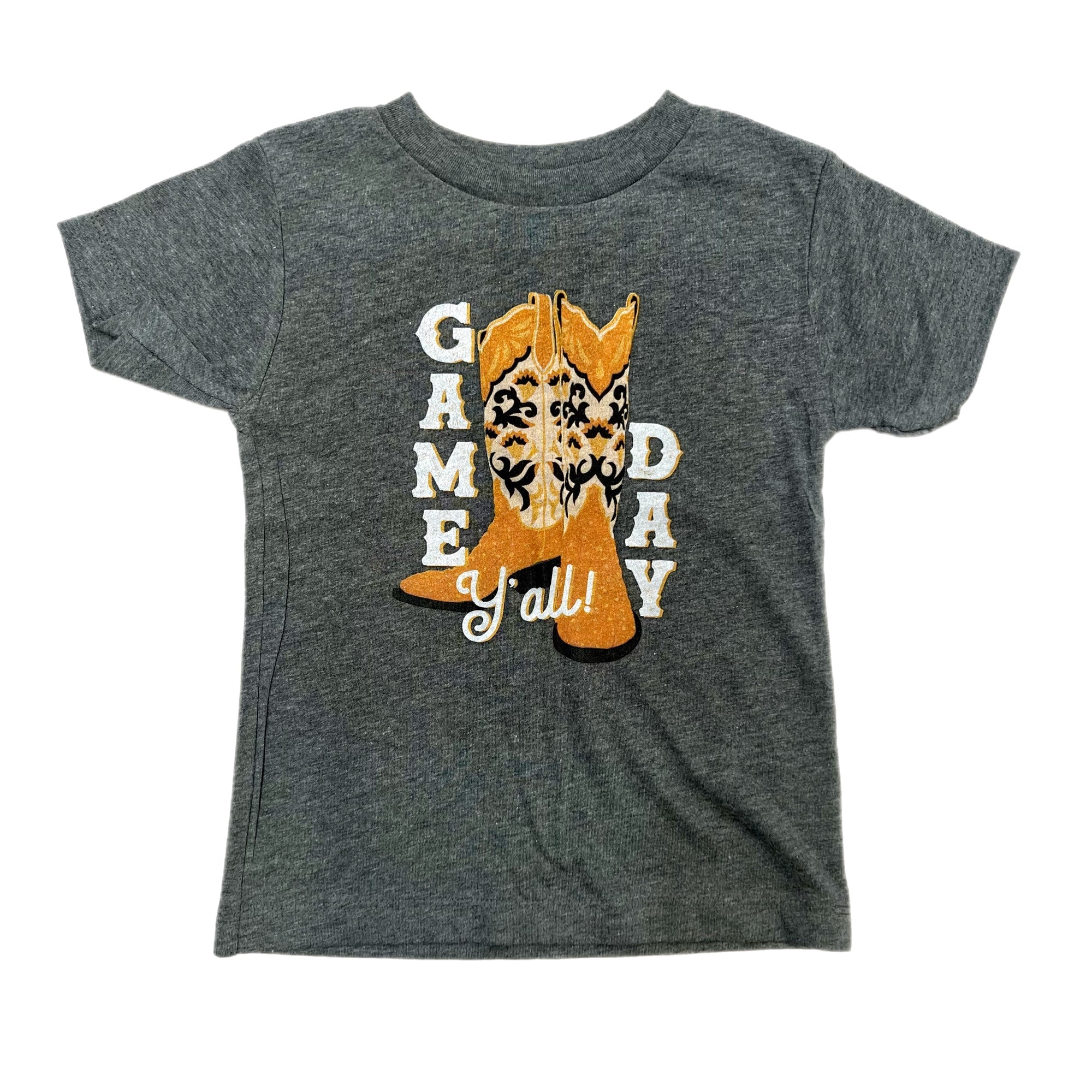 Game Day Y’all Boots Tee | Orange and Black