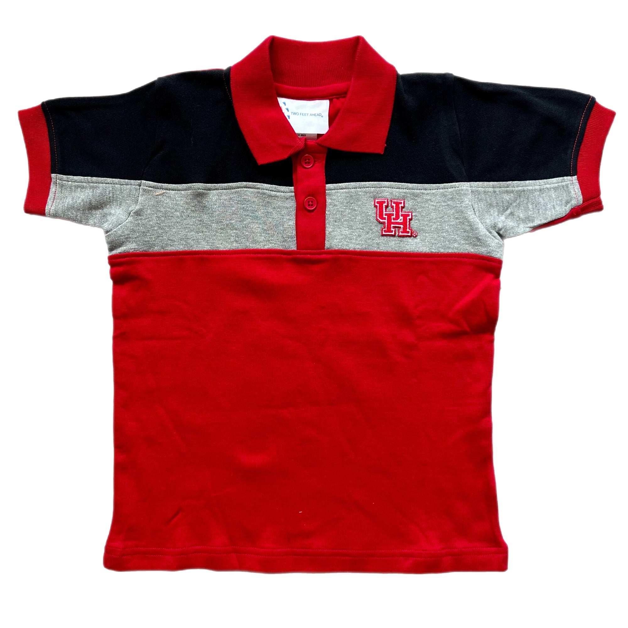 Color Block Polo Shirt | University of Houston Red