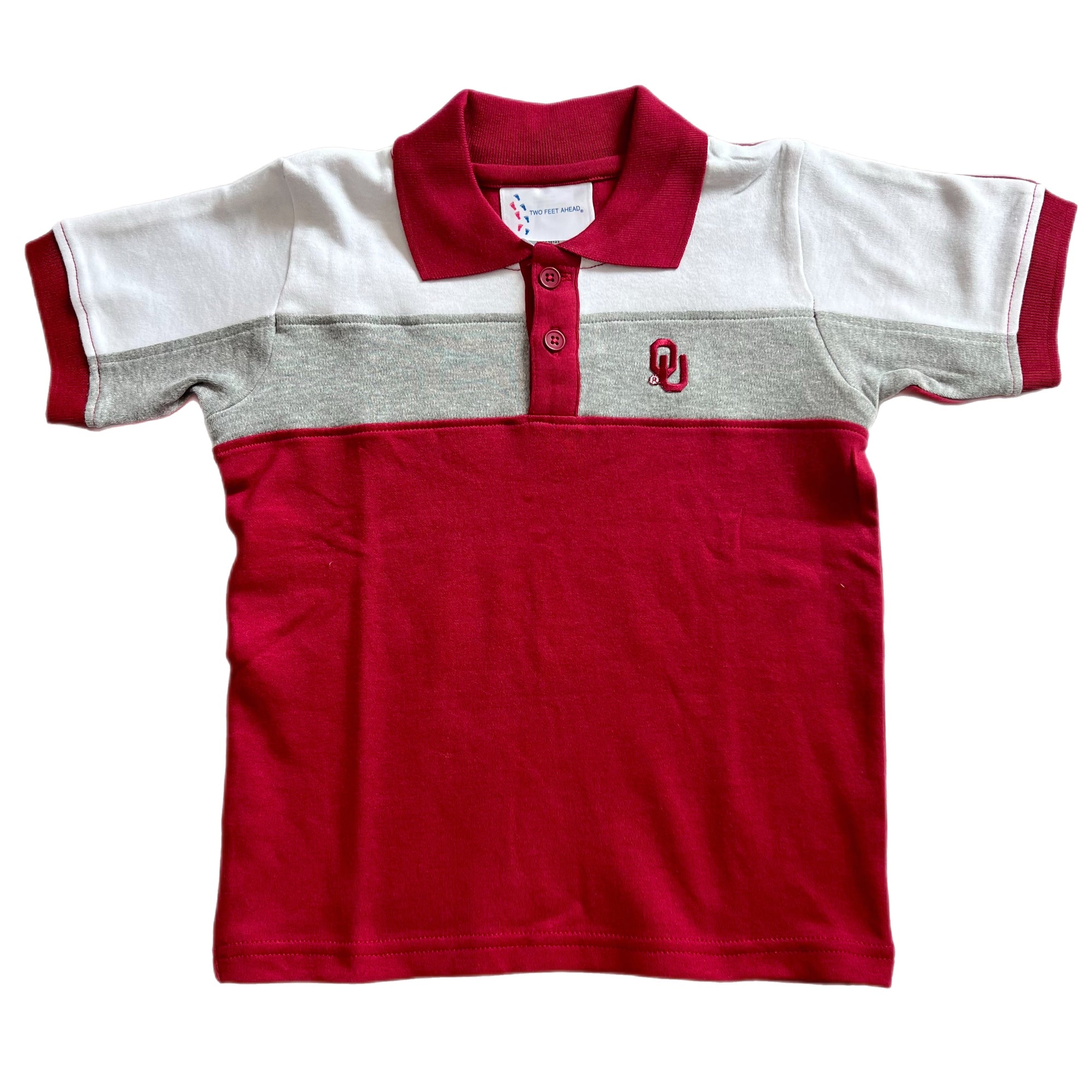 Color Block Polo Shirt | OU Crimson