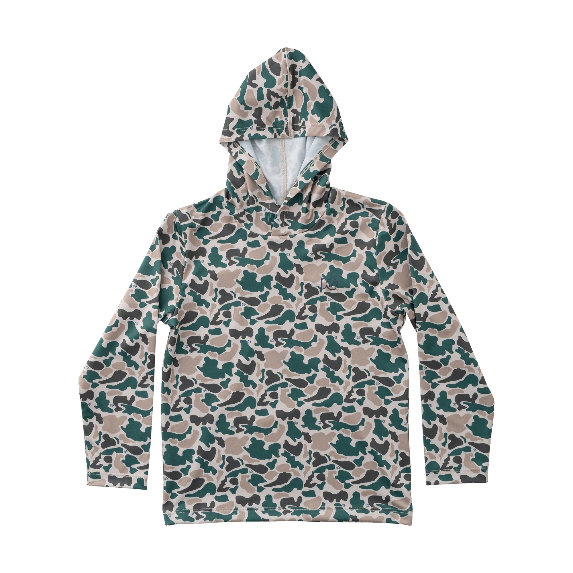 Pro Performance Hoodie T-shirt | Break Point Camo with Swordfish