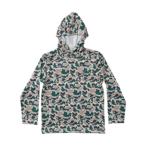 Pro Performance Hoodie T-shirt | Break Point Camo with Swordfish