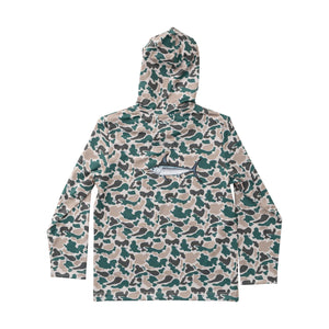 Pro Performance Hoodie T-shirt | Break Point Camo with Swordfish