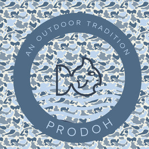 Pro Performance Hoodie T-shirt | Blue Break Point Camo with Logo