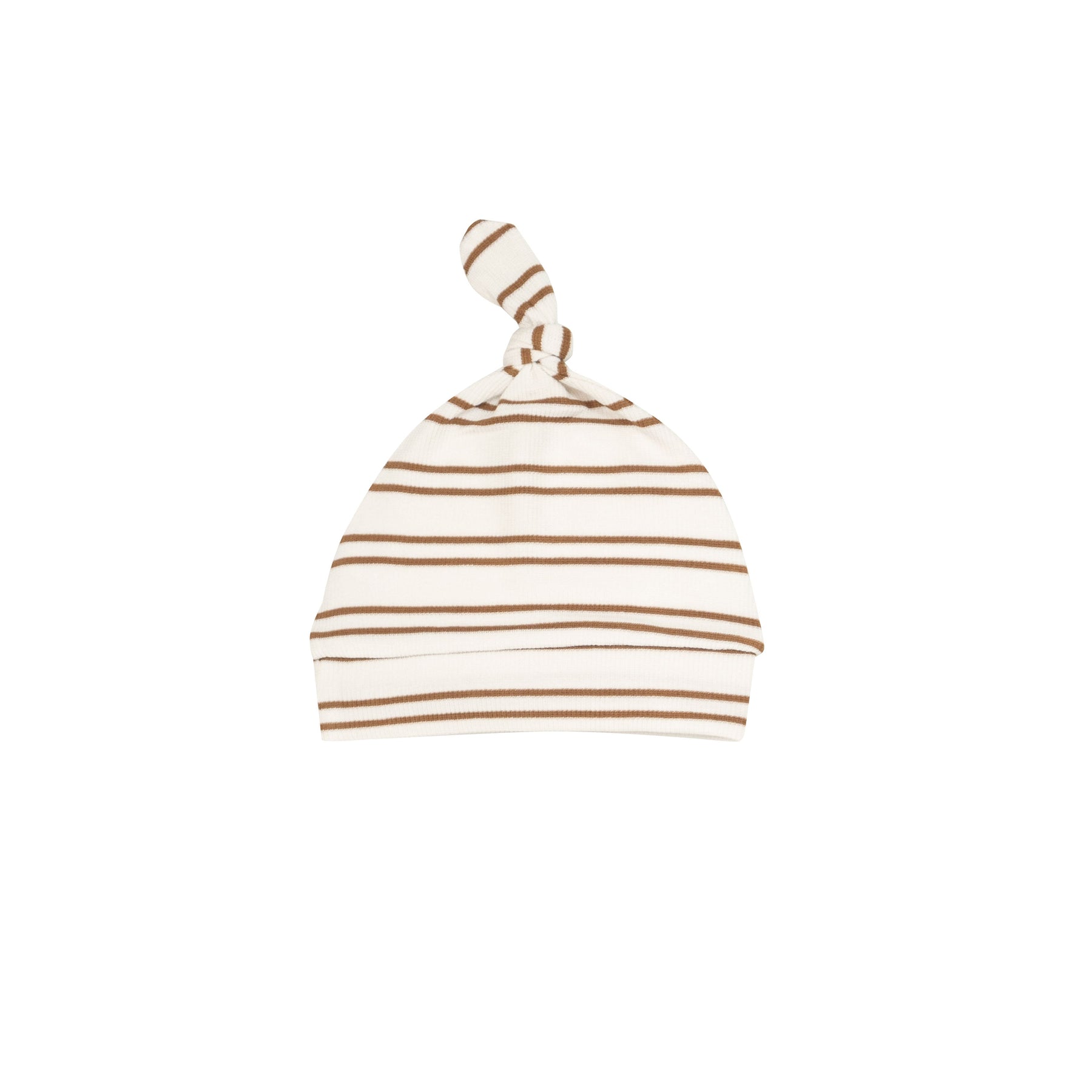 Cashew Stripe Rib Modal Knotted Hat