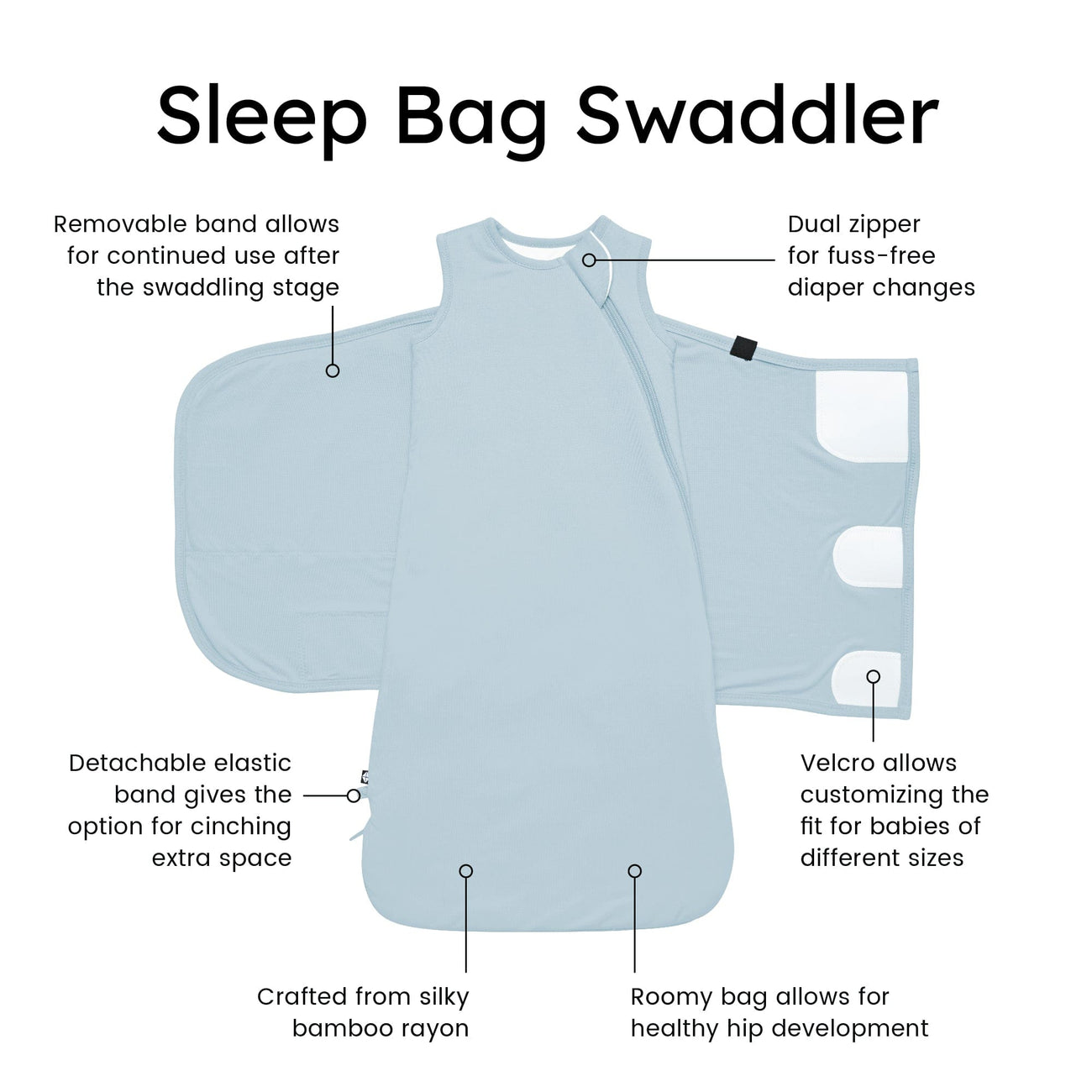 Sleep Bag Swaddler | Fog