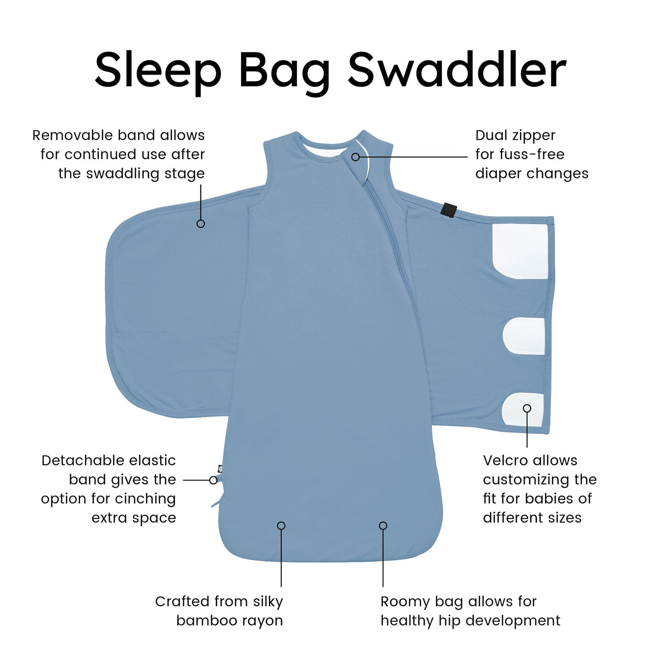 Sleep Bag Swaddler | Slate