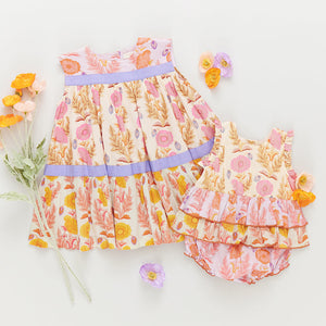 Krista Dress | Gilded Floral Mix
