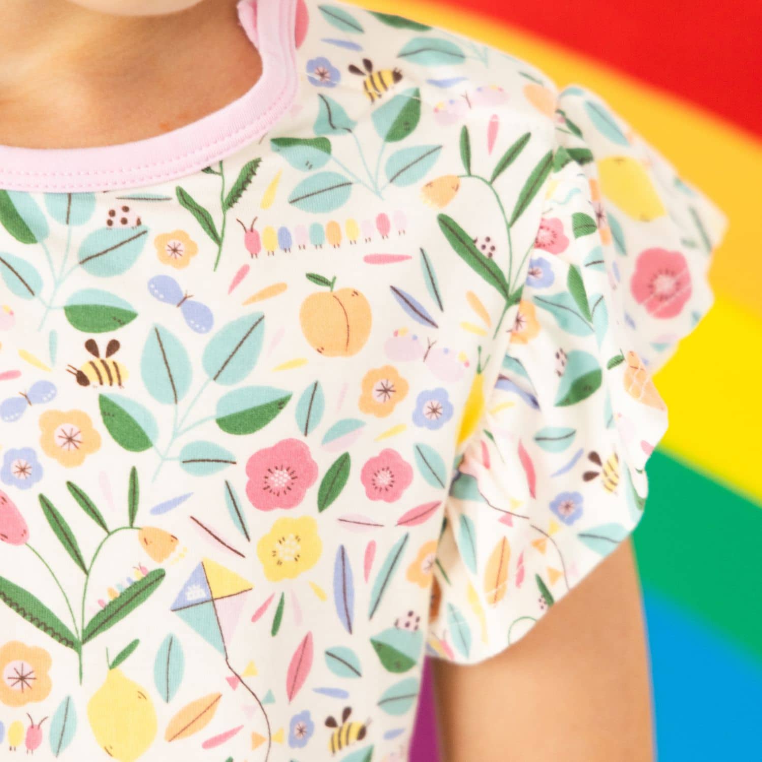 Life's Peachy Modal Magnetic Toddler Short Sleeve Pajama Set