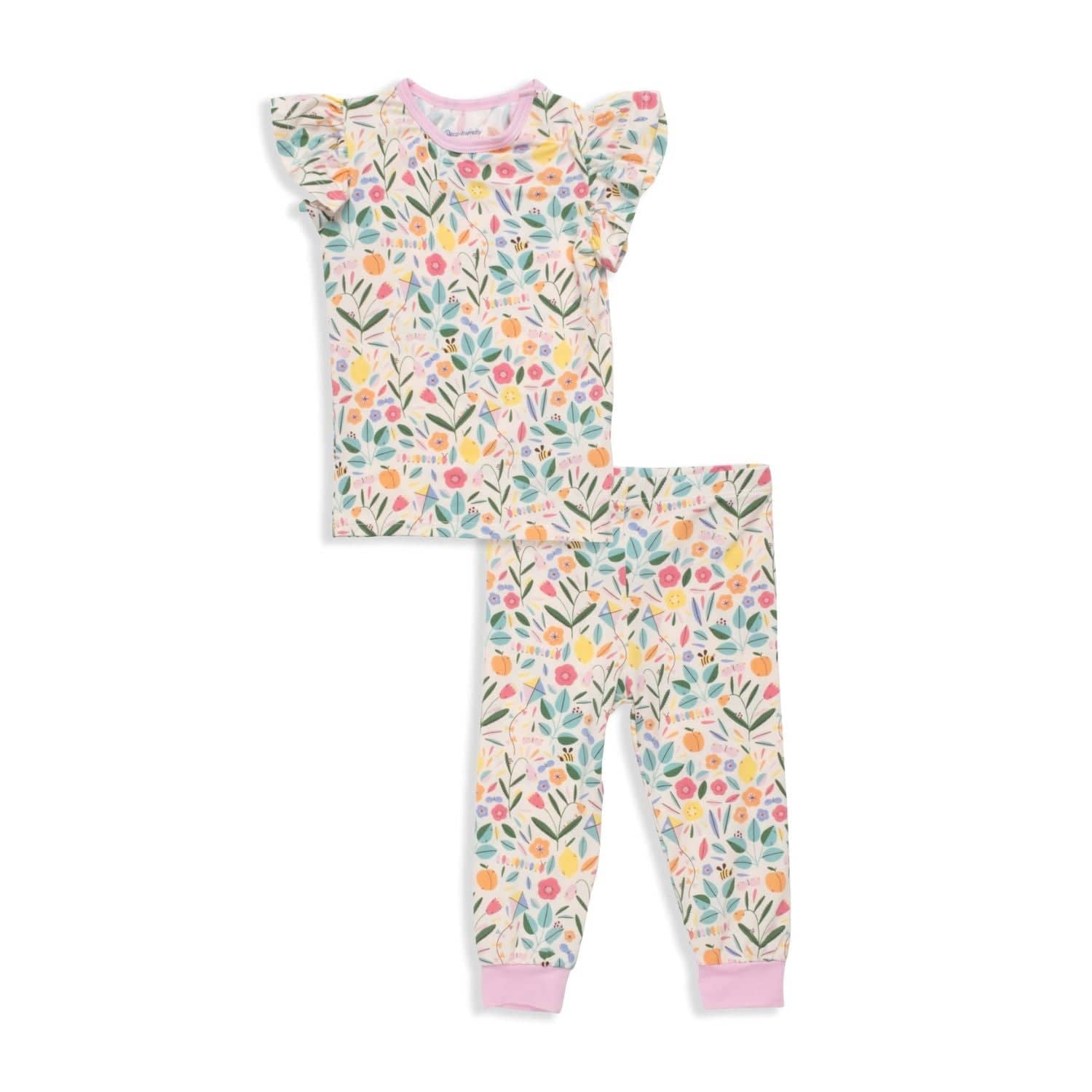 Life's Peachy Modal Magnetic Toddler Short Sleeve Pajama Set