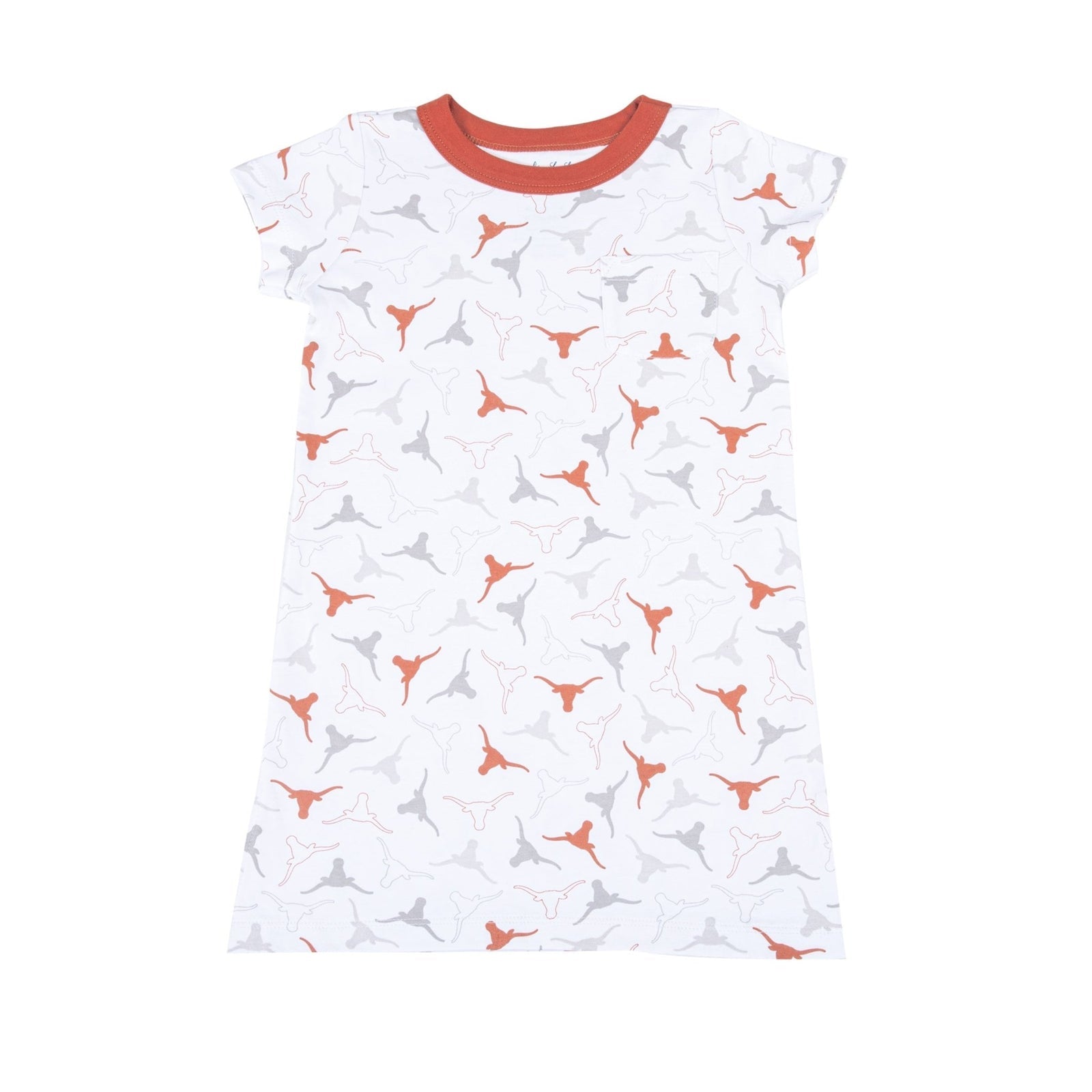 Lil' Longhorn Short Sleeve Dress