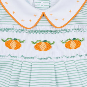 Lil' Pumpkin Classics Smocked Short Sleeve Boy Bubble