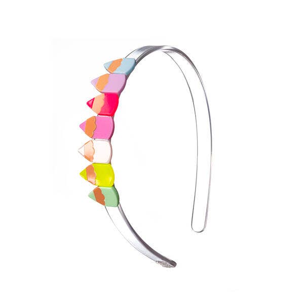 Neon Pencils Acrylic Headband