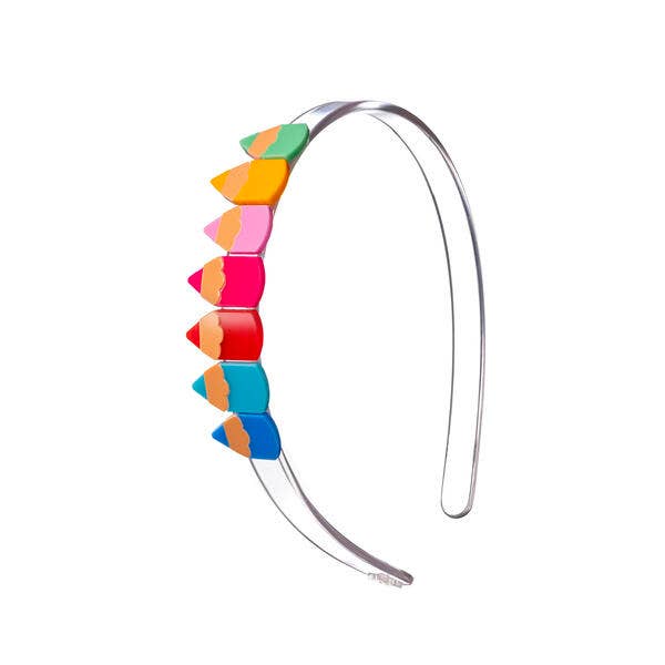Vibrant Pencils Acrylic Headband