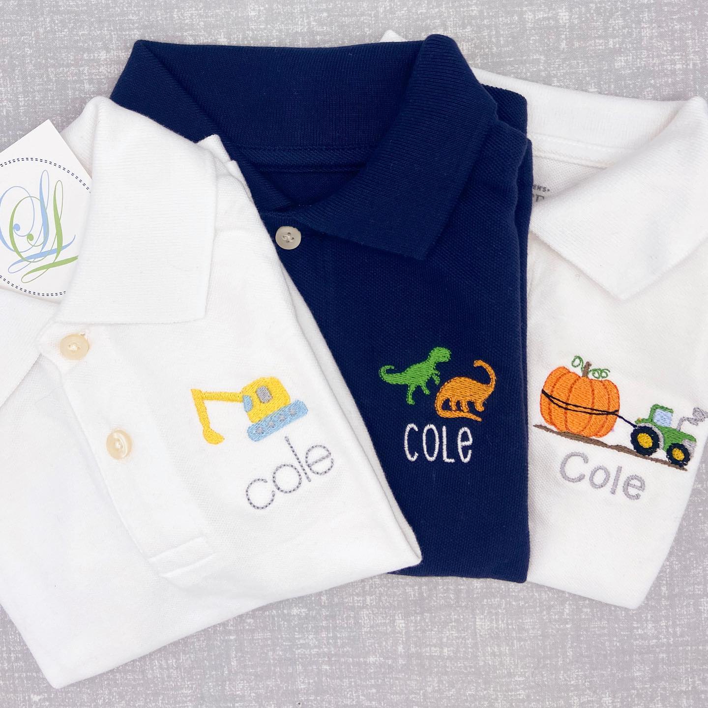 Name Embroidery with Mini Design +$16