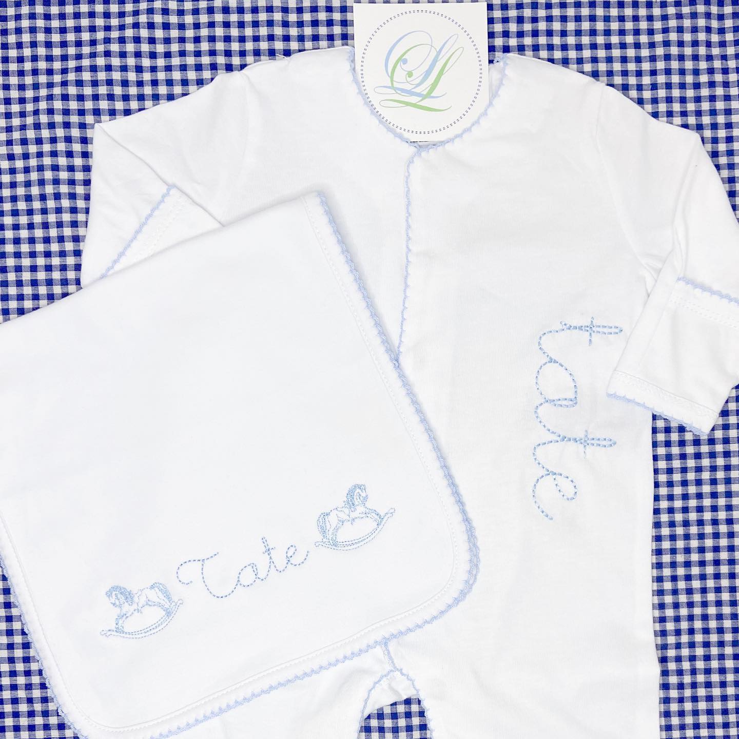 Name Embroidery with Mini Design +$16