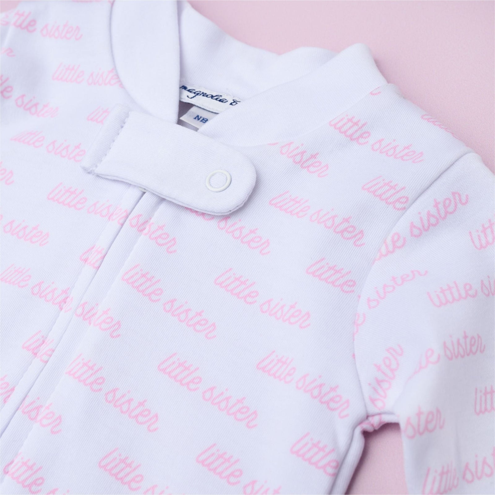 Little Sister Printed Zipper Footie