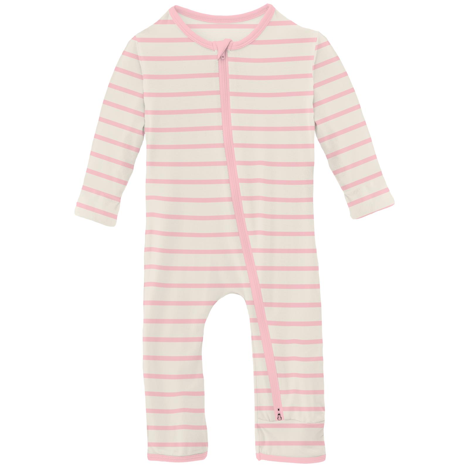 Coverall with 2 Way Zipper | Lotus Sweet Stripe