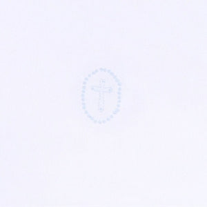 Blessed Embroidered Burp Cloth | Light Blue