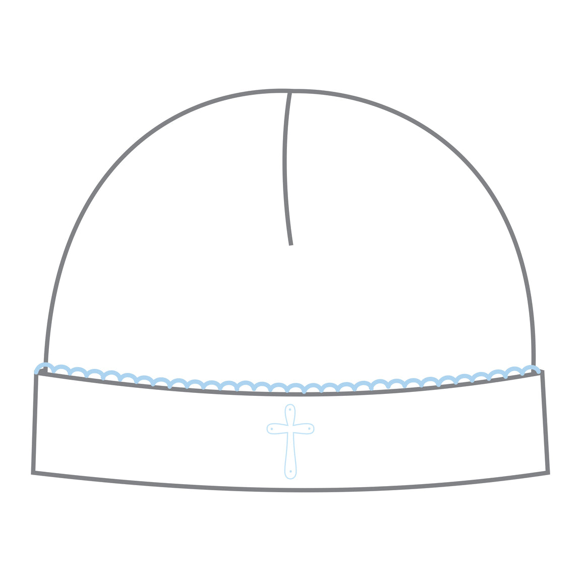 Blessed Embroidered Hat | Light Blue