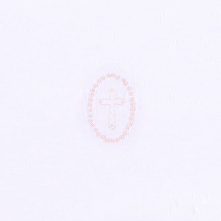 Blessed Embroidered Burp Cloth | Pink