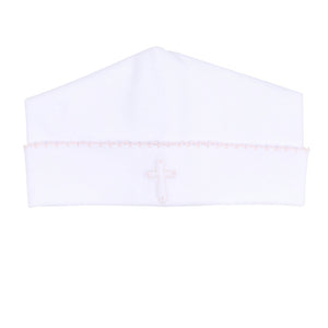Blessed Embroidered Burp Cloth | Pink