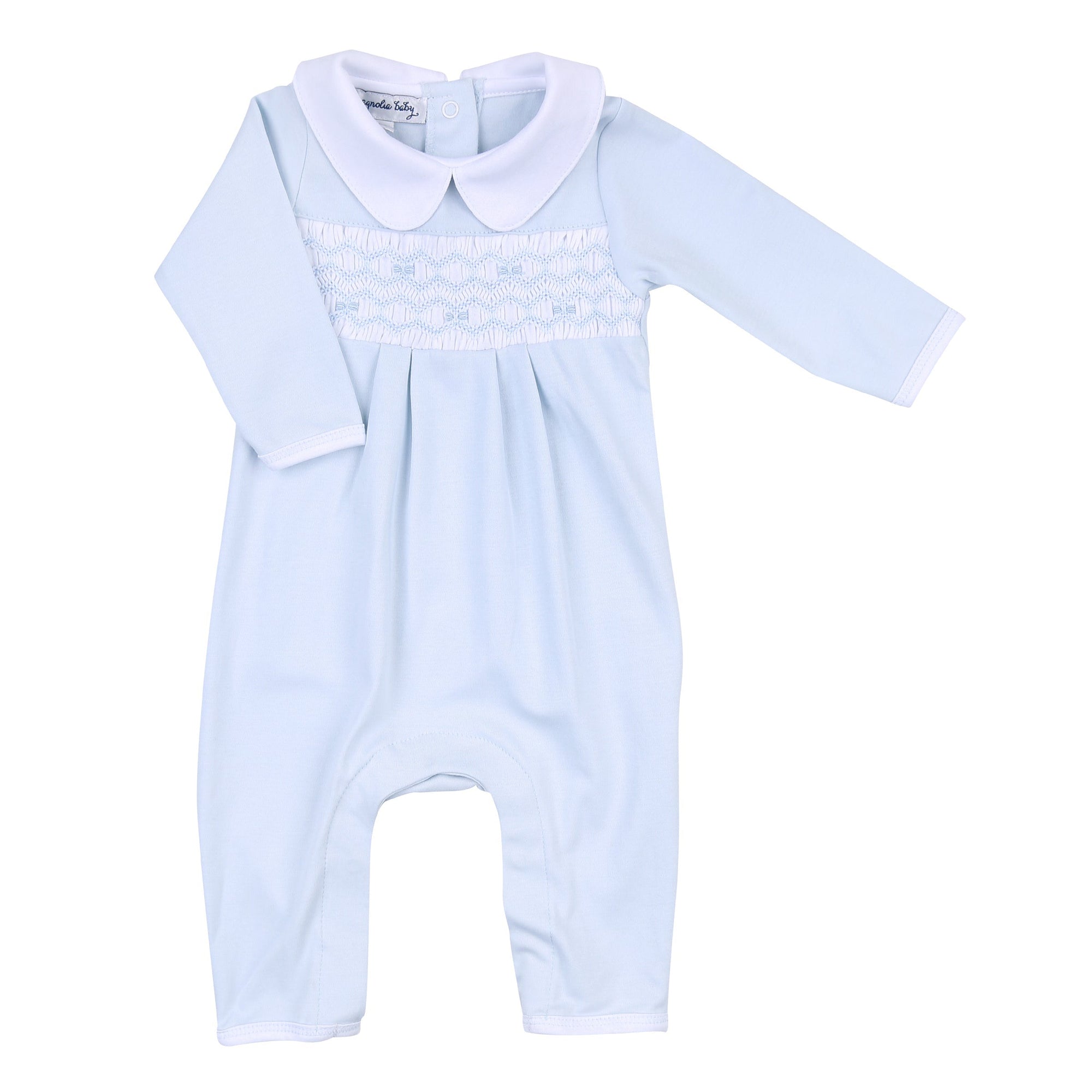 Fiona Phillip Smock Collared Playsuit | Blue