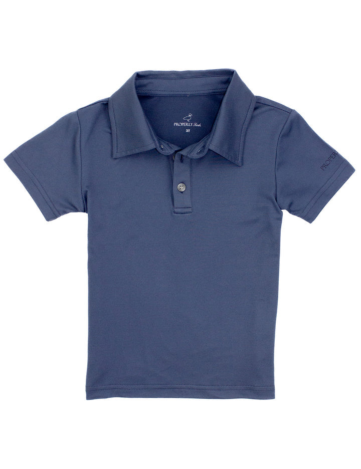Ravine Short Sleeve Polo Shirt | Dusk Blue