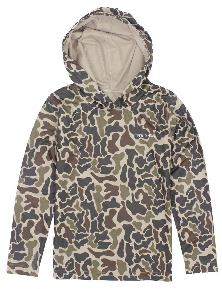 Long Sleeve Sportsman Performance Hoodie | Vintage Camo