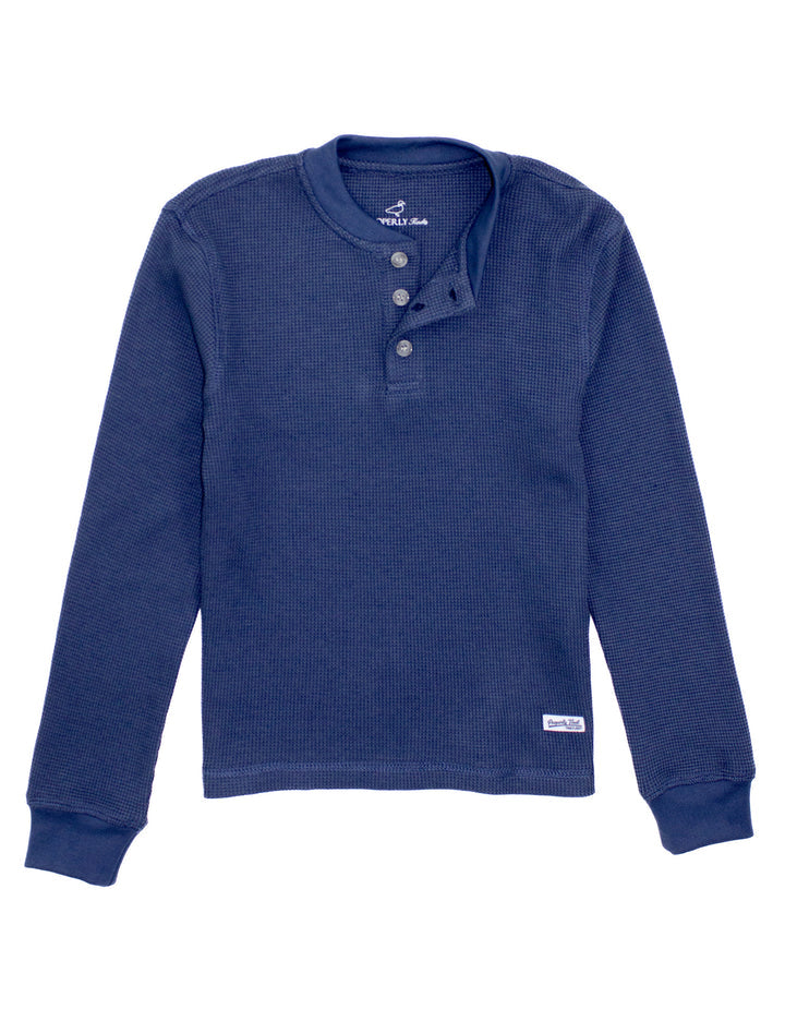 Boys Trek Henley | River Blue