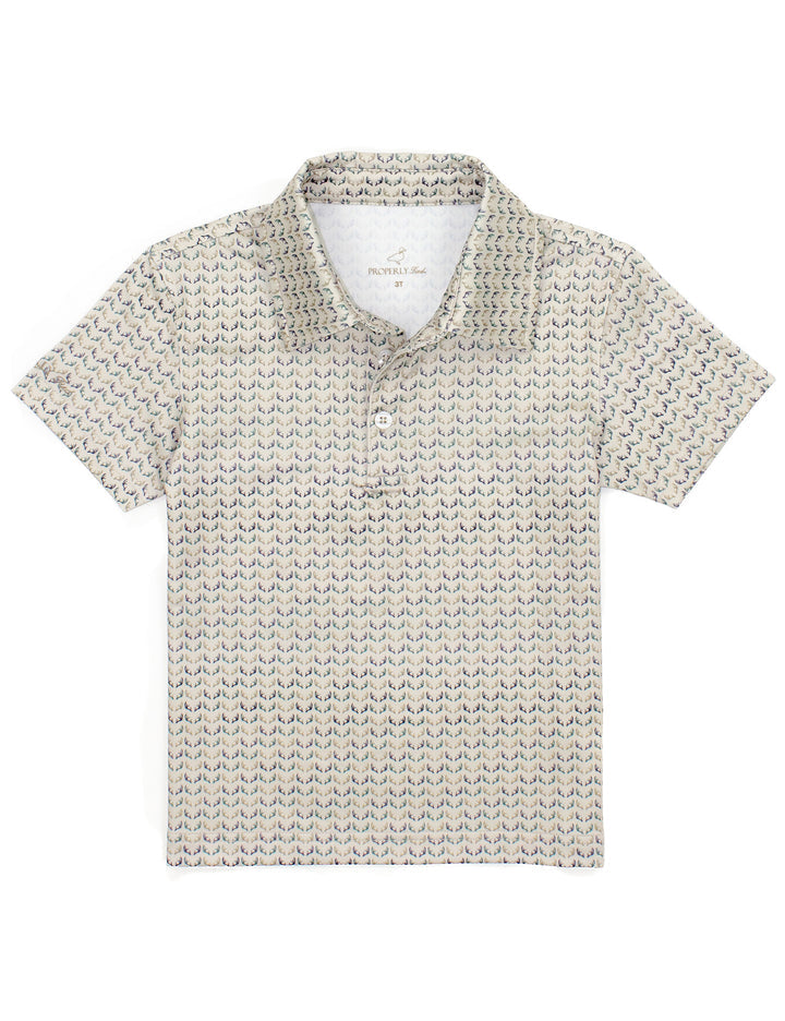 Short Sleeve Inlet Polo Shirt | Antlers