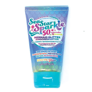 Sea Star Sparkle Glitter UPF 50+ Sunscreen | Mermaid