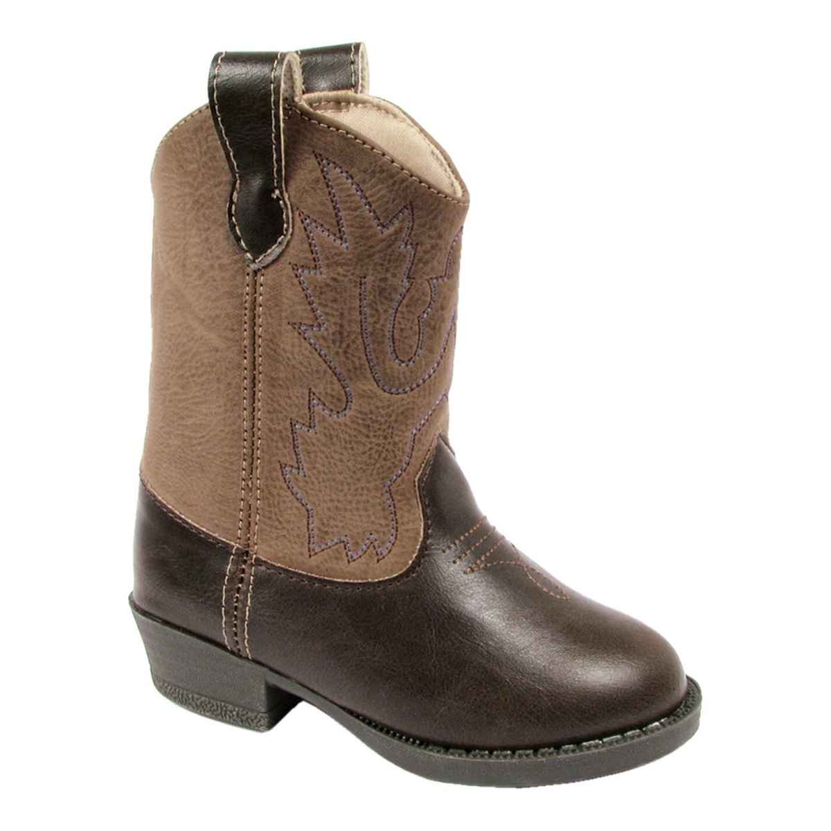 Miller Western Boot | Brown with Taupe
