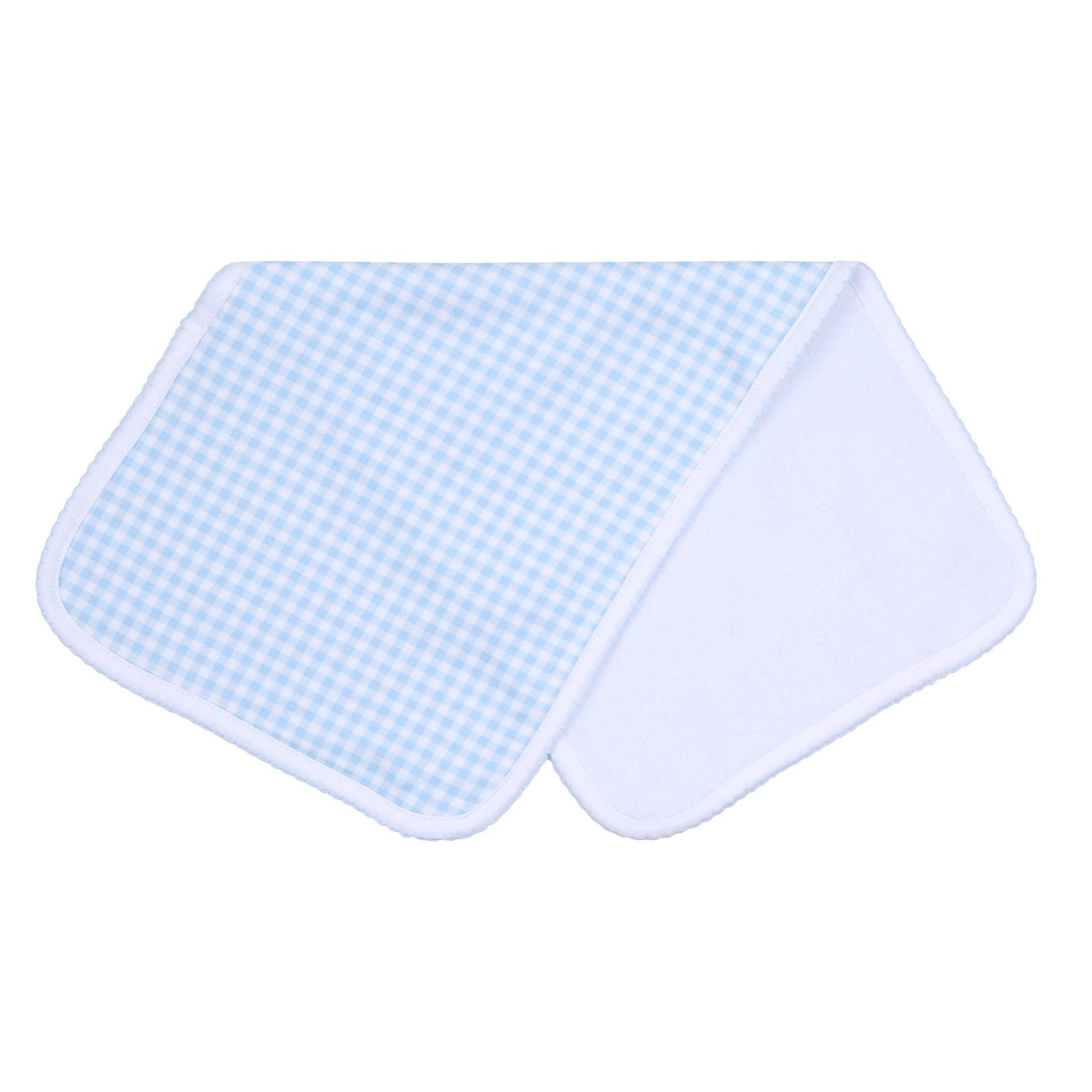 Mini Checks Burp Cloth | Blue