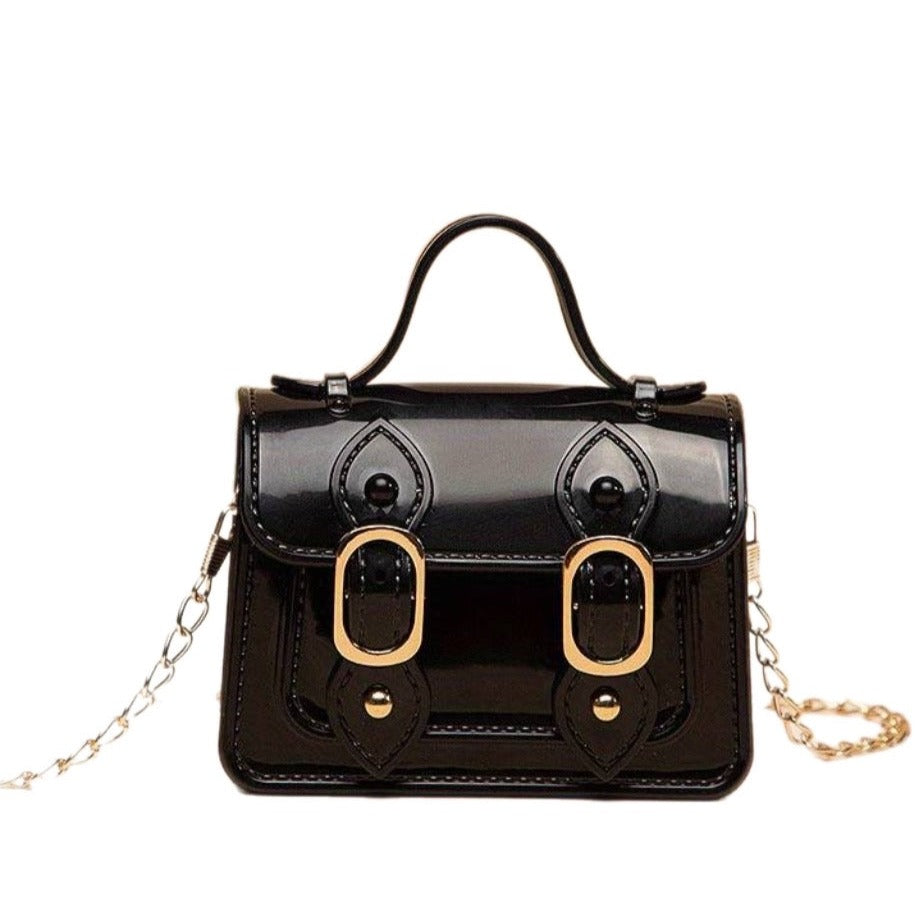 Mini Jelly Satchel Handbag | Black