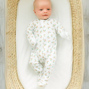 Mini Mallard Printed Zipper Footie