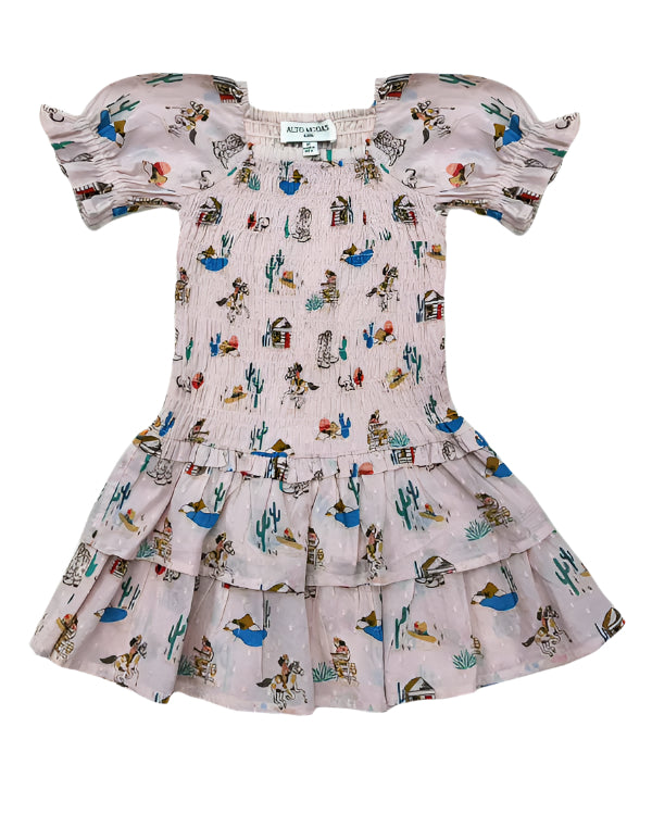 Pink Cowgirl Mirrorball Dress