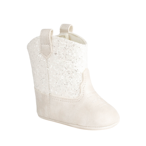 Miller Infant Western Boot | Ivory Shimmer