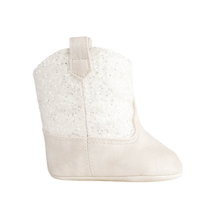 Miller Infant Western Boot | Ivory Shimmer