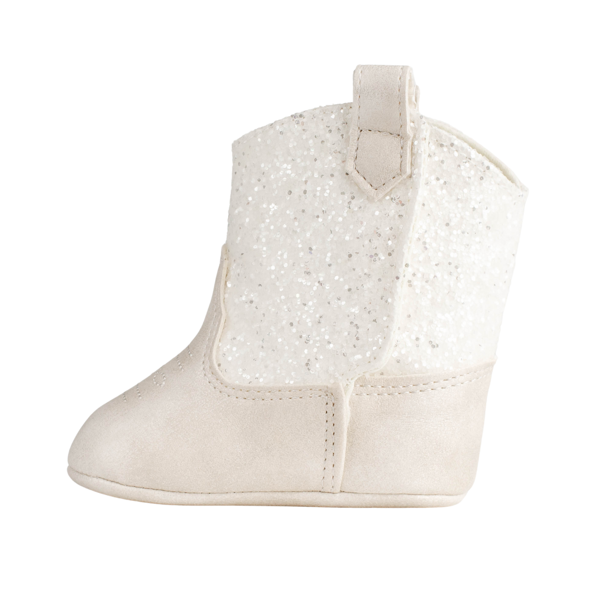 Miller Infant Western Boot | Ivory Shimmer