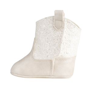 Miller Infant Western Boot | Ivory Shimmer