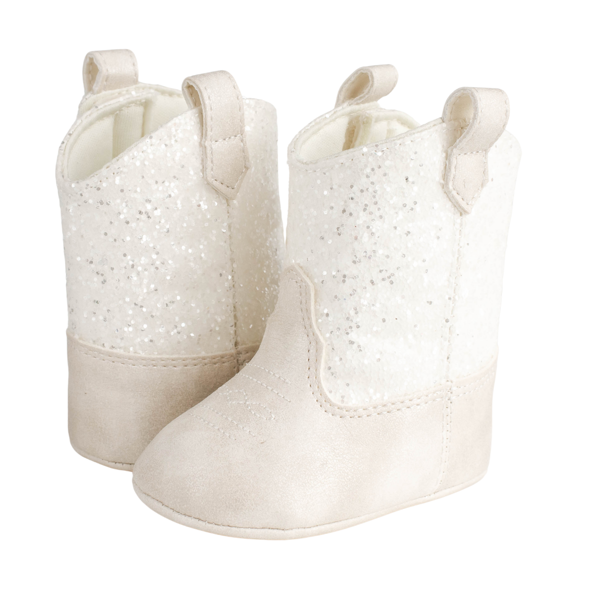 Miller Infant Western Boot | Ivory Shimmer