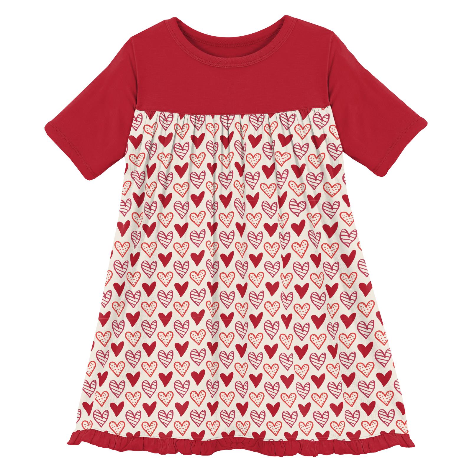 Classic Short Sleeve Swing Dress | Natural Heart Doodles