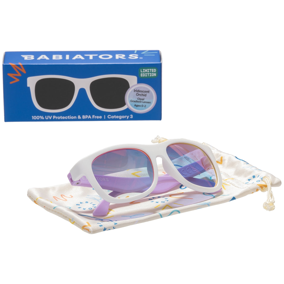 Navigator Sunglasses | Iridescent Orchid Two Tone Opal Gradient Lenses