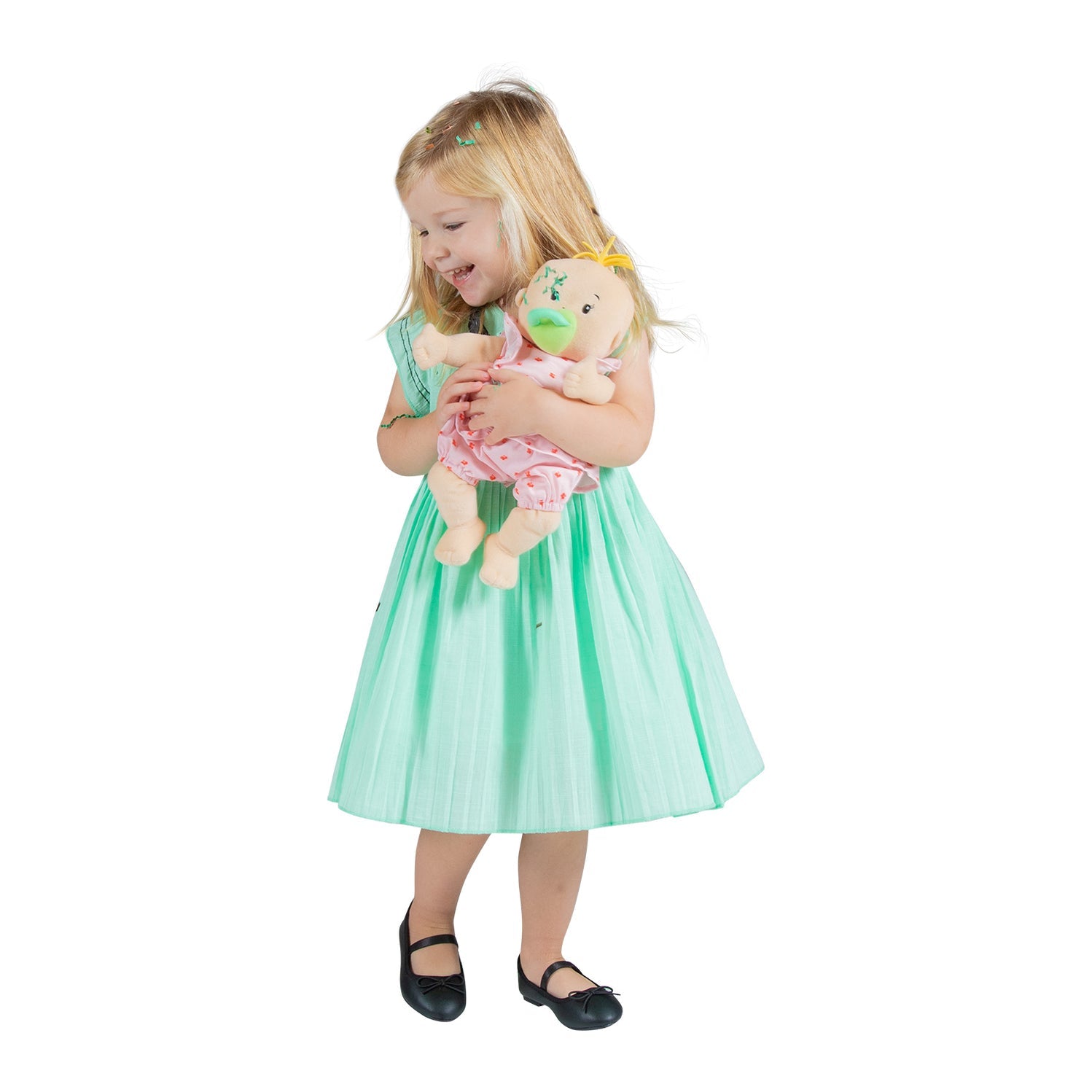 Baby Stella Peach Soft Plush Baby Doll with Blonde Hair